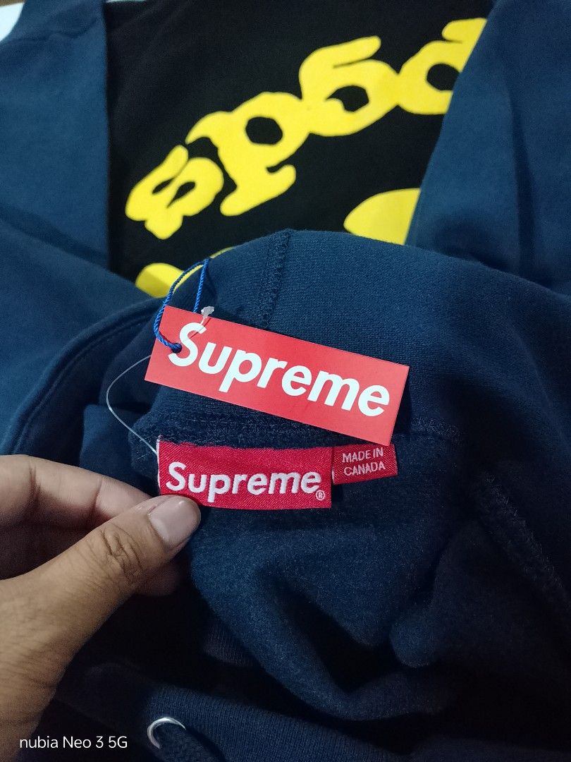 Supreme Box Logo Hoodie Navy Blue (Category: Luxury Apparel) located in Makati City. Submitted by time.flip (Listing ID 1463148429, Image 2). Description: Supreme Hoodie Brand New Original .