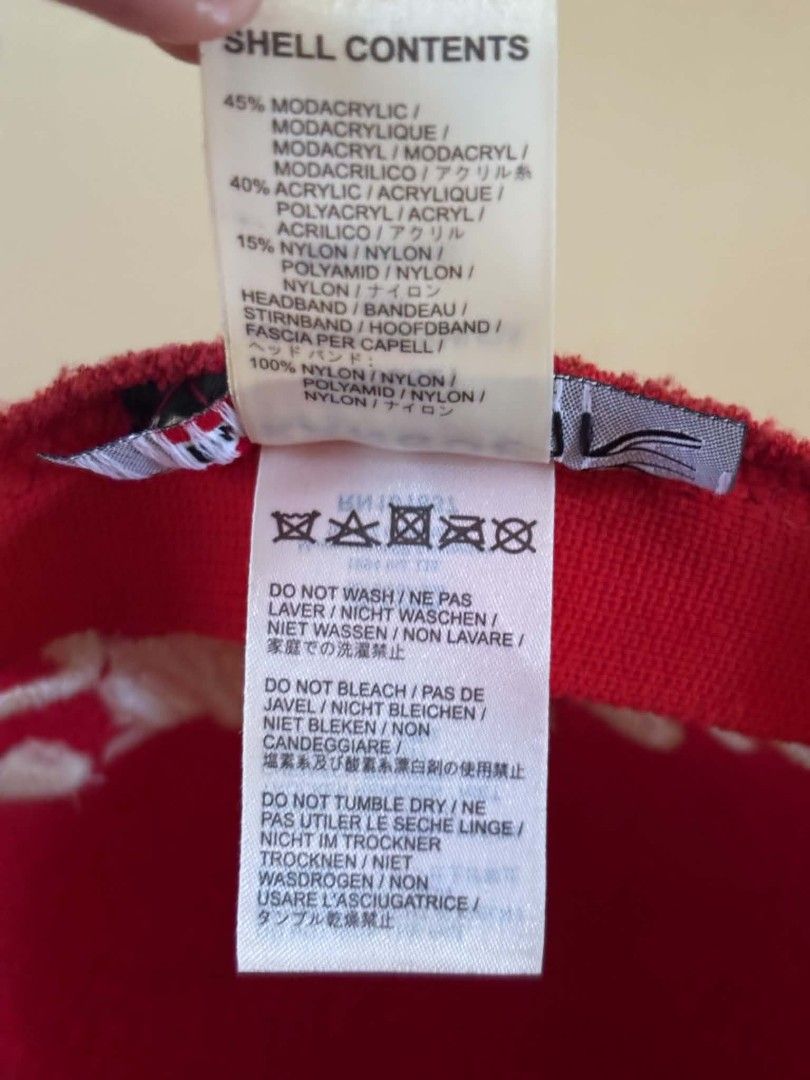 Supreme Kangol Red Beret Hat Medium (Category: Caps & Hats) located in Daet. Submitted by jemotovlog28 (Listing ID 1463284908, Image 3). Description: - Authentic Red Supreme x Kangol Beret Hat - Material: Modacrylic, Acrylic, Nylon blend - Size: Medium - Features iconic Supreme logo and Kangol kangaroo emblem - Ideal for elevating any streetwear look - A must-have addition to your hat collection.