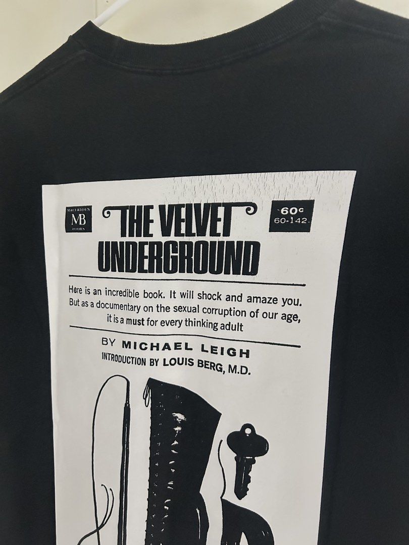 Supreme Velvet Underground Tee (Category: Formal Shirts) located in Subic. Submitted by grail.stuffz (Listing ID 1463298202, Image 3). Description: Supreme Velvet Underground Tee Size: Small Width: 19 Inches Length: 26 Inches In good condition. Minor hairline back part. Rare. .
