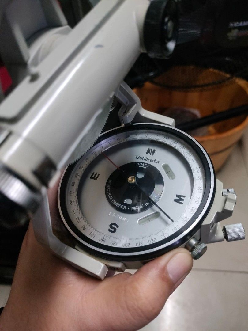 Surveying Compass (Category: Construction Tools & Equipment) located in Mandaluyong City. Submitted by theforgottentreasures (Listing ID 1463322187, Image 3). Description: 9500 pesos!!! 📌 Ushikata Land Surveying Compass with Transiting Telescope Made in Japan Good working condition what you see is what you get.