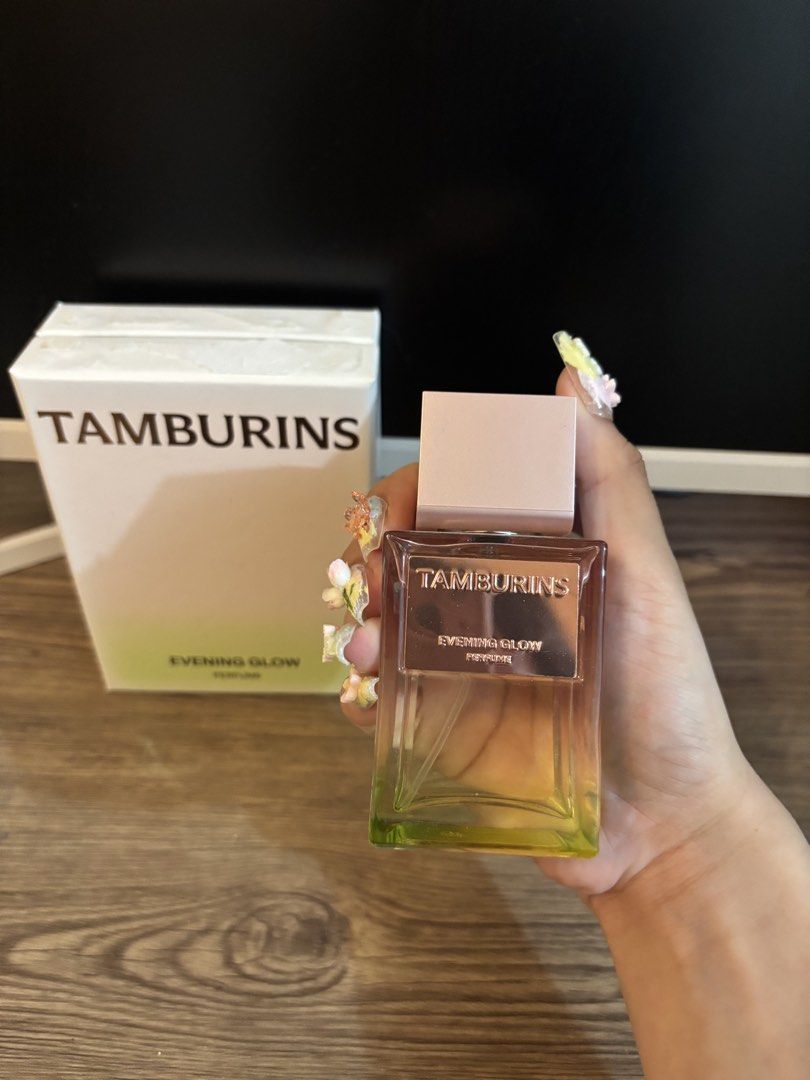 TAMBURINS Evening Glow 50 ml perfume (Category: Fragrance & Deodorants) located in Bacoor. Submitted by lasierea (Listing ID 1463259534, Image 1). Description: Unused! I just opened. Bought in korea mismo when we lined up, I have pictures for proof of authenticity ^^ Will give free random decants also! <33.
