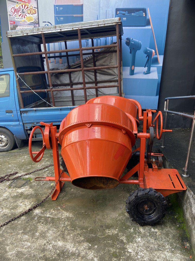 T-FRAME ONE CEMENT BAGGER MIXER (Category: Announcements) located in San Pablo. Submitted by justineange628 (Listing ID 1463127321, Image 1). Description: 📢One-Bagger Cement Mixer Bundles‼️ 🔴T-frame with 7.5 Gas Engine Plus Freebies‼️ Option A. Wheel barrow Option B. Portable Concrete Vibrator Option C. Impact Drill & Angle Grinder Also available in our store‼️ 🔴Light Construction Equipment 🔴Generators 🔴Grasscutters 🔴Pressure Washers 🔴Air 