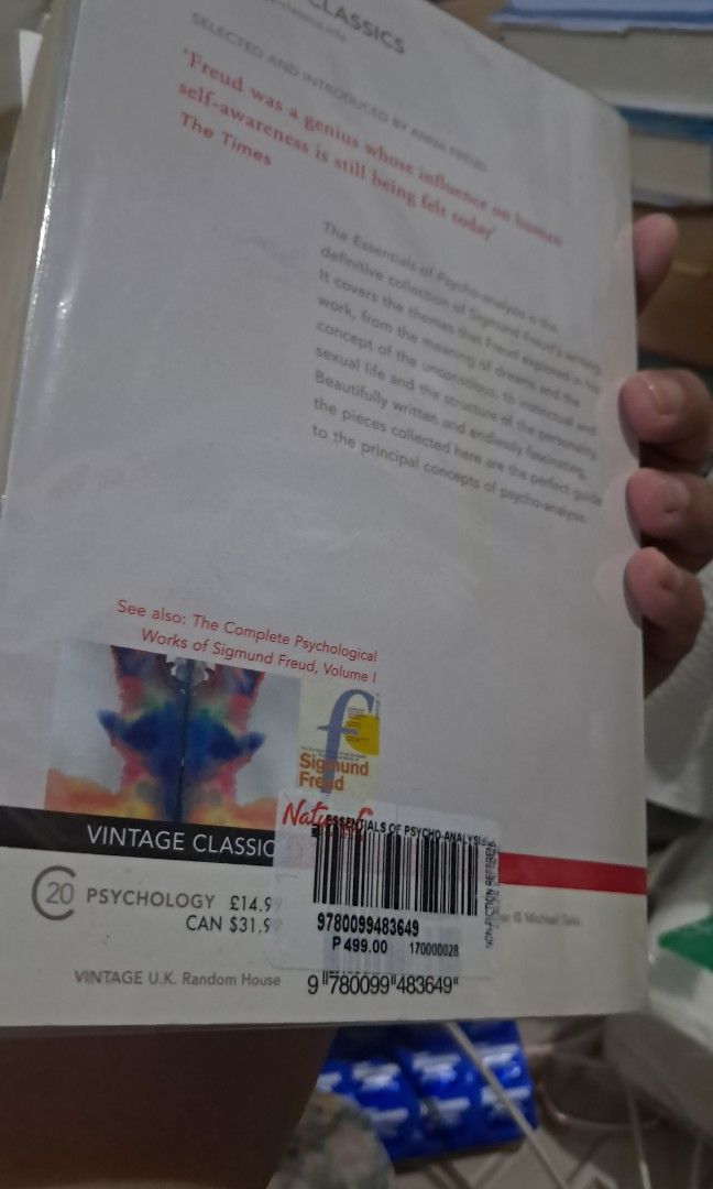 The Essentials of Psycho-Analysis by Freud (Category: Storybooks) located in San Juan City. Submitted by mia.caole (Listing ID 1463180795, Image 3). Description: .