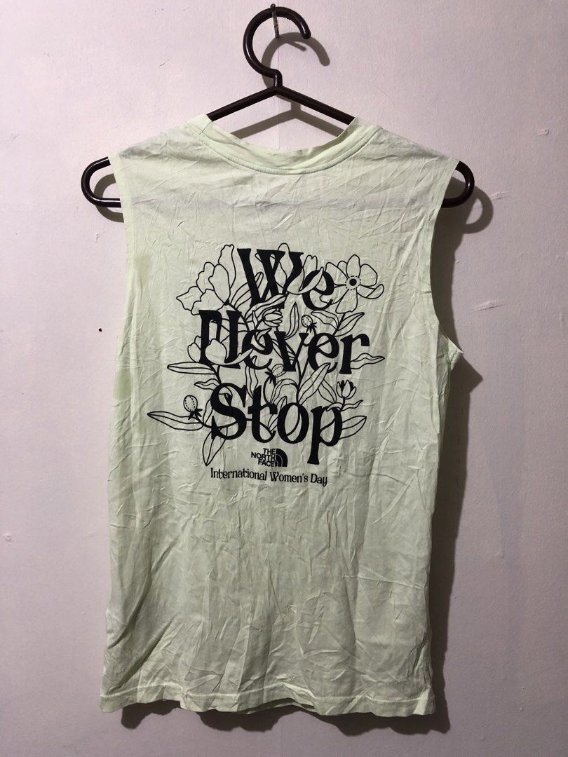 The North Face Internation Womens Day Sando (Category: Others Tops) located in Manila. Submitted by raremountain00 (Listing ID 1463281323, Image 2). Description: Authentic Excellent condition Medium to large women fit No issue wash lang.