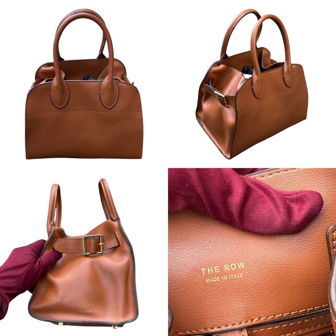 THE ROW Handbag (Category: Tote Bags) located in San Fabian. Submitted by rei_aniels (Listing ID 1463126709, Image 1). Description: The R0W Made in Italy Genuine leather Handbag only Excellent Condition My kaunting kurot sa rubber lining Brown Semi med. size .