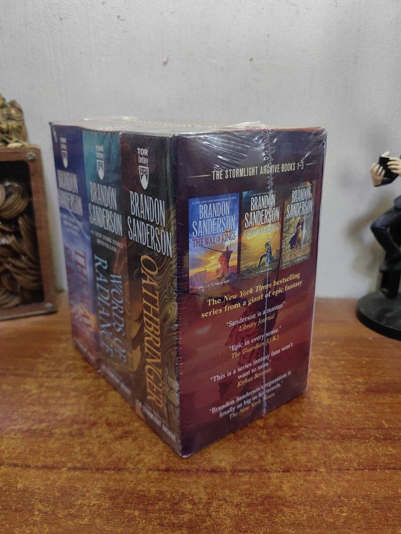 The Stormlight Archive -Brandon Sanderson (Category: Magazines) located in Tarlac. Submitted by chapterse7en (Listing ID 1463261310, Image 2). Description: IMPORTANT: Serious buyers only. Lowballers and unresponsive buyers who ghost the chat will be automatically BLOCKED. Please do not message if you have no real intention of purchasing. Thank you for respecting my time. Brandnew MMPB 3 Sets Available 1 Set SOLD 2 Sets LEFT Mode of Payment : Gcas