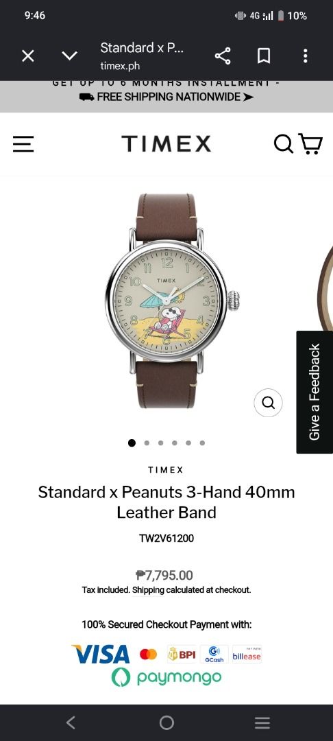 TIMEX SNOOPY STAND BEACH LEATHER (Category: Accessory Holder, Box & Organizers) located in Caloocan City. Submitted by warmstone.32daa3 (Listing ID 1463127282, Image 2). Description: With box and warranty card good as new.