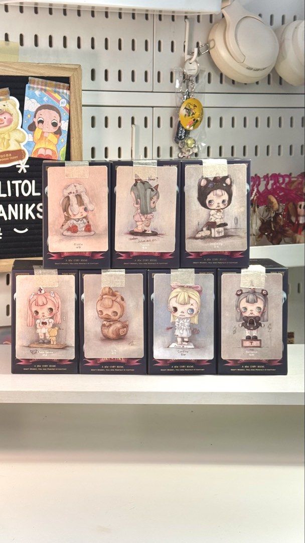 Tiny Tiny Prologue Series (Category: Designer & Blind Box Toys) located in Muntinlupa City. Submitted by litol_aniks (Listing ID 1463186069, Image 1). Description: ⋆. 𐙚 ˚ popmart tiny tiny figure 🛒 ₱450 each only! (from ₱600 srp) ⤷ sealed foil, open from bottom box ⤷ complete, open to check card only ⤷ authentic; onhand and ready to ship mop: gcash, gotyme, bpi mod: lalamove, j&t, meet up 📍alabang, muntinlupa wts lfb for sale discounted pop ma