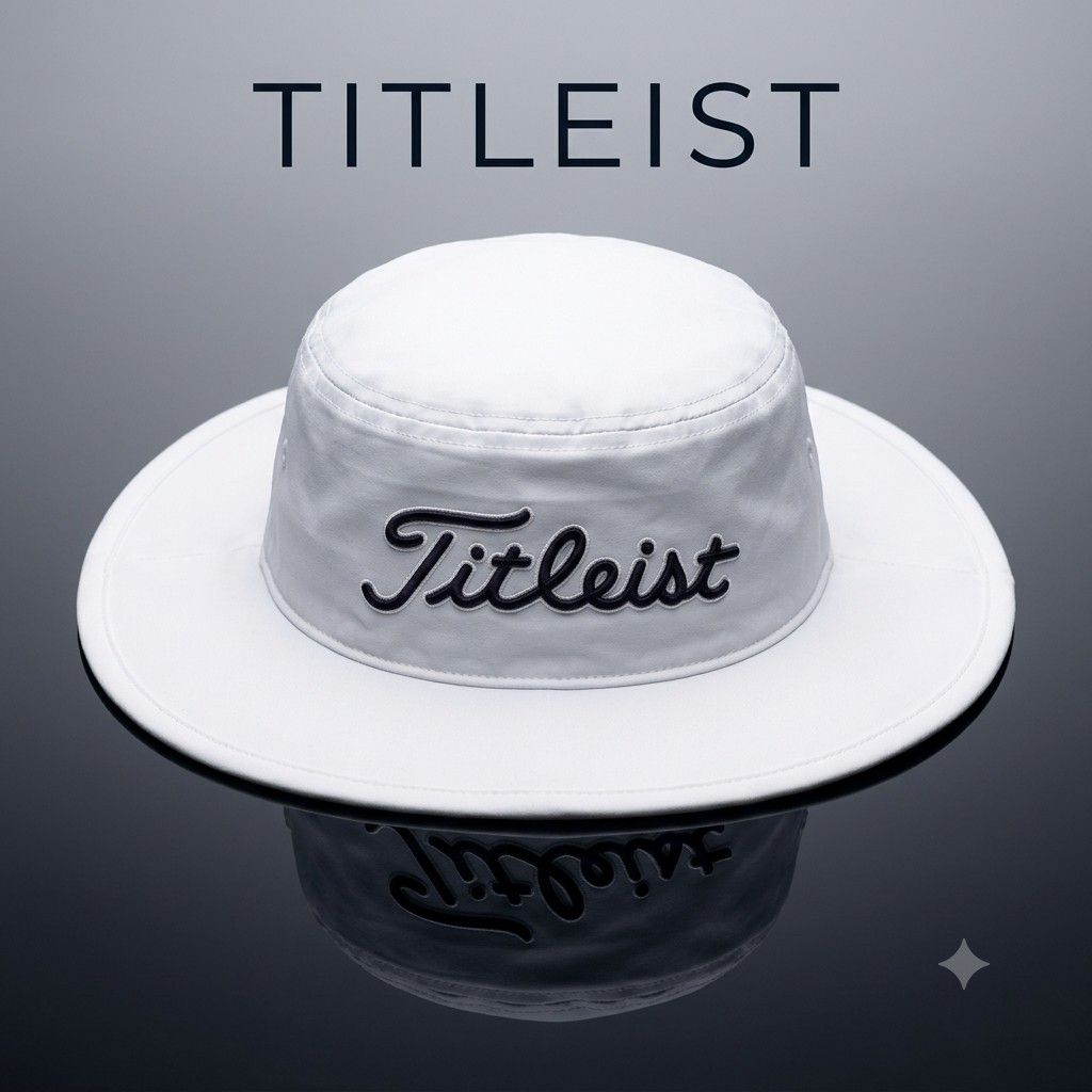 Titleist Bucket Hat White Golf Cap (Category: Caps & Hats) located in Carmen. Submitted by ar_thrift00 (Listing ID 1463269372, Image 1). Description: - White Titleist bucket hat - Ideal for sunny days on the golf course - Adjustable drawstring for a secure fit - Plenty of wear left.