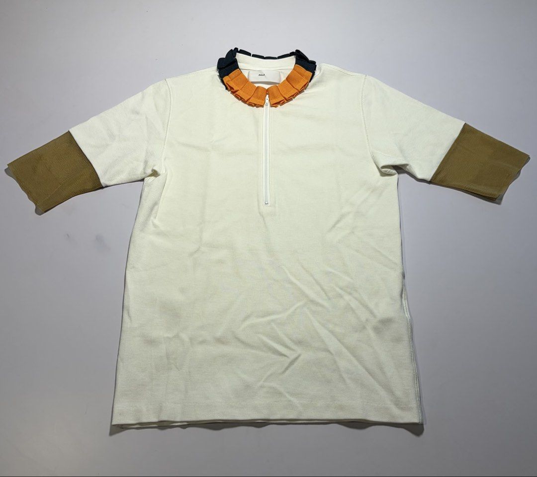 Toga Pulla Blouse (Category: Blouses) located in Manila. Submitted by mnlhappybattle (Listing ID 1463155677, Image 1). Description: Togaa Pulla Halfzip Blouse Good Condition Tagged size : 38 Dimensions CHEST - 17” LENGTH - 24.5” SHOULDERS - 14” SLEEVE - 12”.