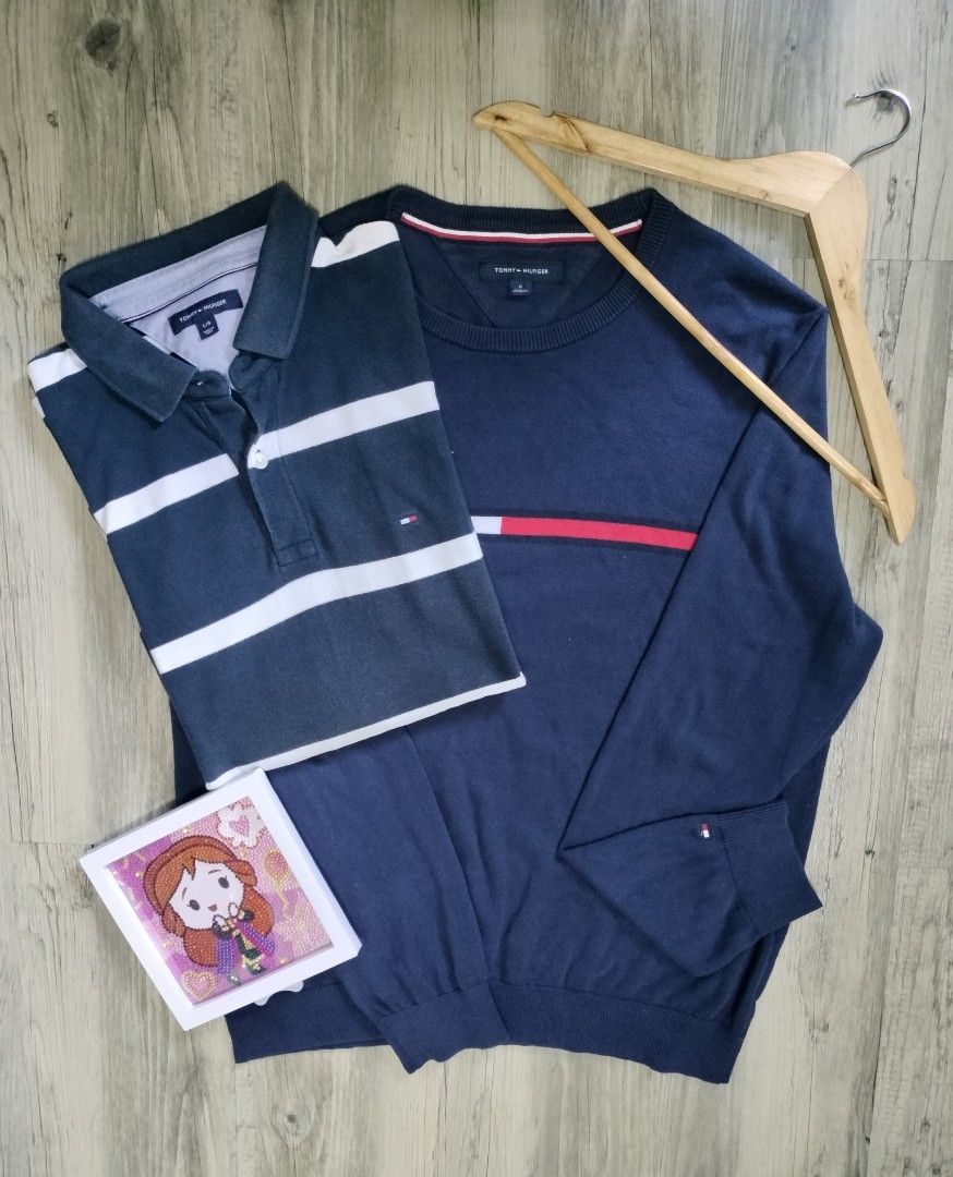 Tommy Hilfiger Bundle PoloShirts / Sweatshirt (Category: Tshirts & Polo Shirts ) located in Manila. Submitted by sackclothco. (Listing ID 1463163660, Image 1). Description: Tommy Hilfiger Bundle PoloShirts / Sweatshirt Dimes: Poloshirt - W 22" / L 29" Sweatshirt - W 22"/ L 26.5" This is a Thrifted item (manage your expectation) Price: 500.00 MOP: Gcash / Cash No COD (Payment First Only) Location: Imus Cavite (open for meet up / open for pick up /