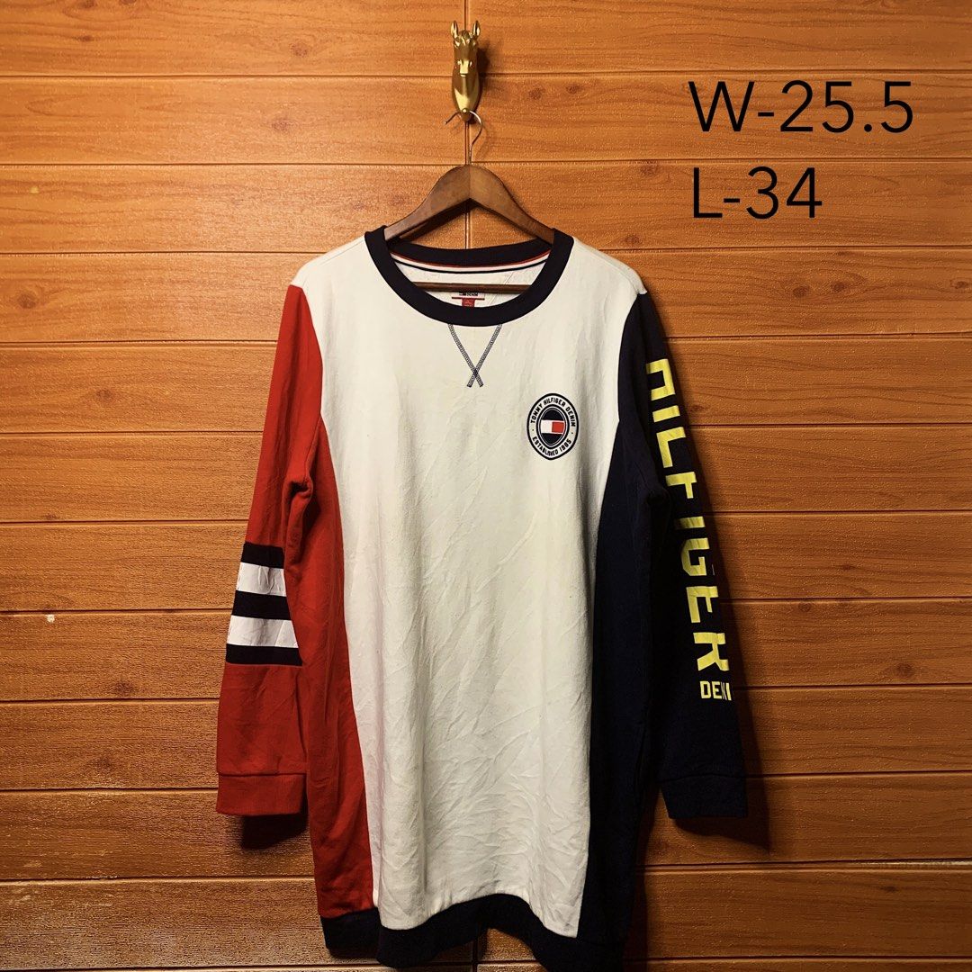 Tommy Hilfiger Tricolor Pullover (Category: Coats, Jackets and Outerwear) located in Quezon City. Submitted by donklasiko (Listing ID 1463124330, Image 2). Description: Condition: 9.5+/10 Pristine condition Issue: non Refer to the dimension 🤗 PM FOR MORE DETAILS NO RETURN, NO EXCHANGE & NO REFUND! ✅I ALSO ACCEPT TRADE/SWAP TO ANYTHING JUST DROP YOUR OFFER Please manage your expectations, this is a secondhand item. What you see is what you get 😊