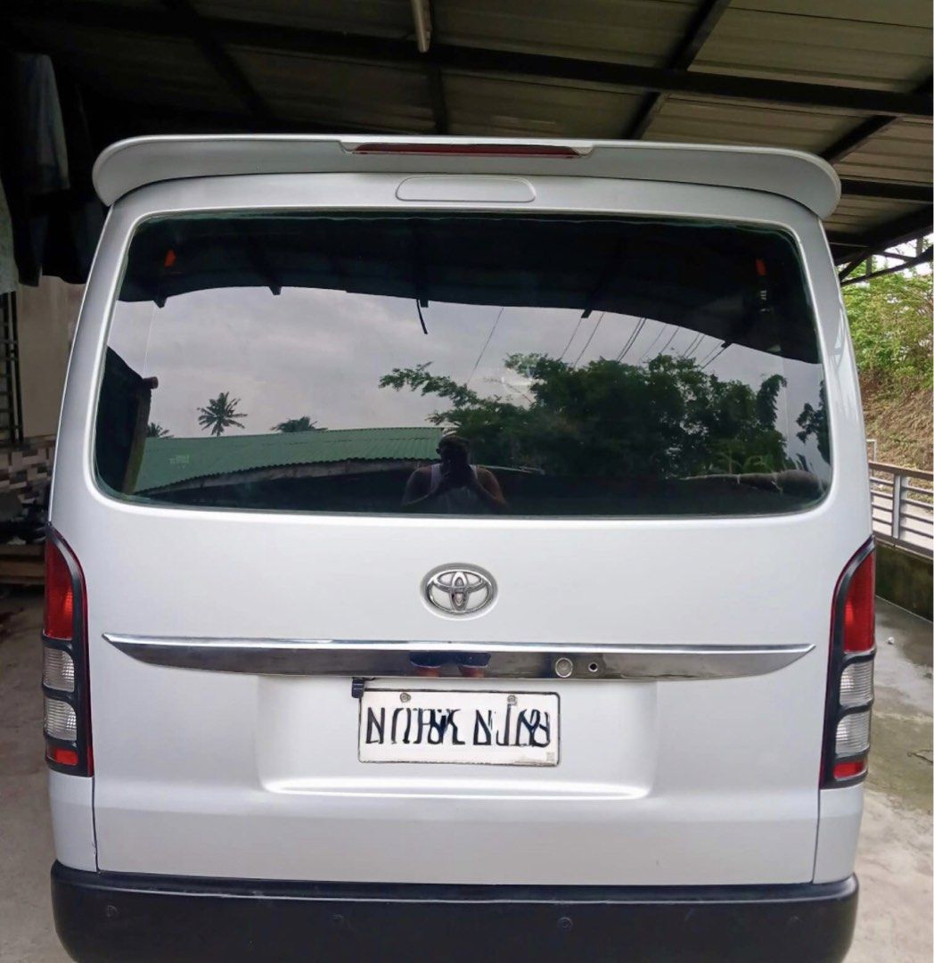 Toyota Hiace Commuter Manual (Category: Used Cars) located in Manila. Submitted by rariool (Listing ID 1463150846, Image 2). Description: Hiace commuter 2017 model Manual transmision 3.0 diesel engine Fresh inside and out Cold dual aircon Running good condition Solid under chassis Complete ready papers 810k negotiable.