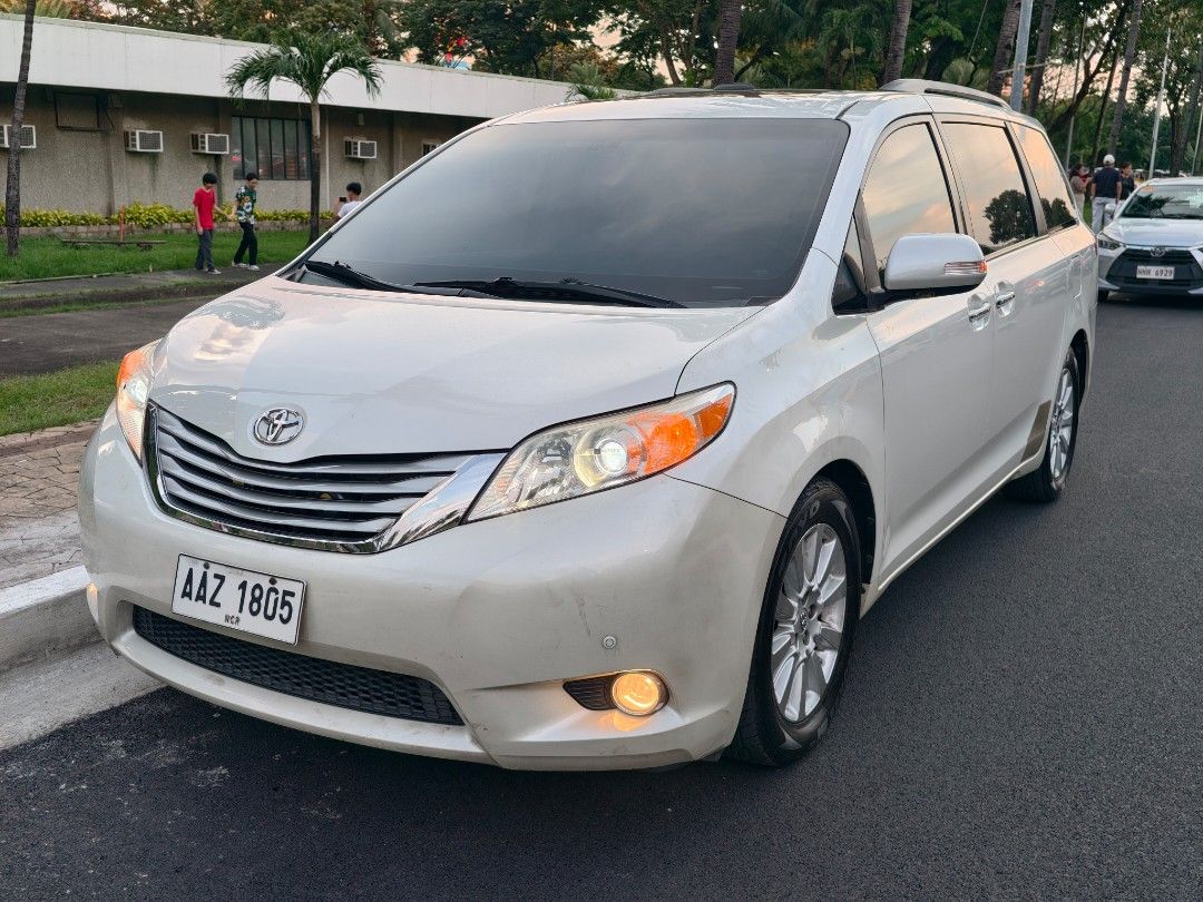 Toyota Sienna (Category: Used Cars) located in Quezon City. Submitted by royalfishty (Listing ID 1462635254, Image 1). Description: 2015 Toyota Sienna Limited 3.5L V6 all leather AWD push start button all power doors complete 2 keys remote. registered. P865,000.00 Greenhills, San Juan. 0 917 95 23 111.