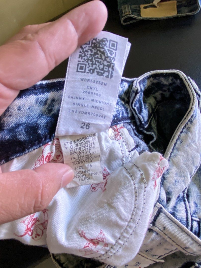 True Religion size 26 for womens (Category: Jeans) located in Valencia. Submitted by wts1122.ph (Listing ID 1463125390, Image 3). Description: No issue Size 26 Searchable qr code .