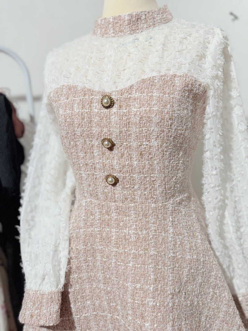 Tweed Dress (Category: Coats, Jackets and Outerwear) located in Manila. Submitted by micahgn_.943 (Listing ID 1463226860, Image 2). Description: Condition : 10/10 XS - Small.