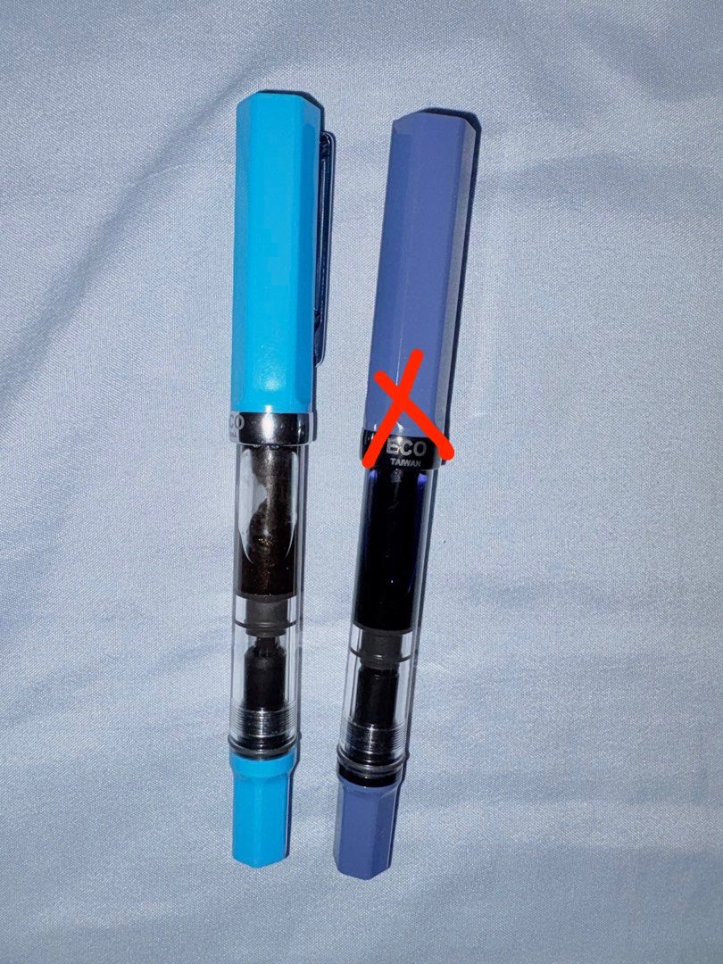 TWSBI Eco Cerulean Blue <B> (Category: Stationery & School Supplies) located in Marikina City. Submitted by savedbygracephb (Listing ID 1460110823, Image 2). Description: TWSBI Eco Cerulean Blue <B> (inked with Vinta glittered ink) complete with box and other inclusions - 2,500 ‼️ SOLD TWSBI Eco Slate Blue with Onyx <1.1 Stub> (inked) complete with box and other inclusions - 2,800 RFS: preferred Fine nibs PM for inquiries. Will ship via JNT (will