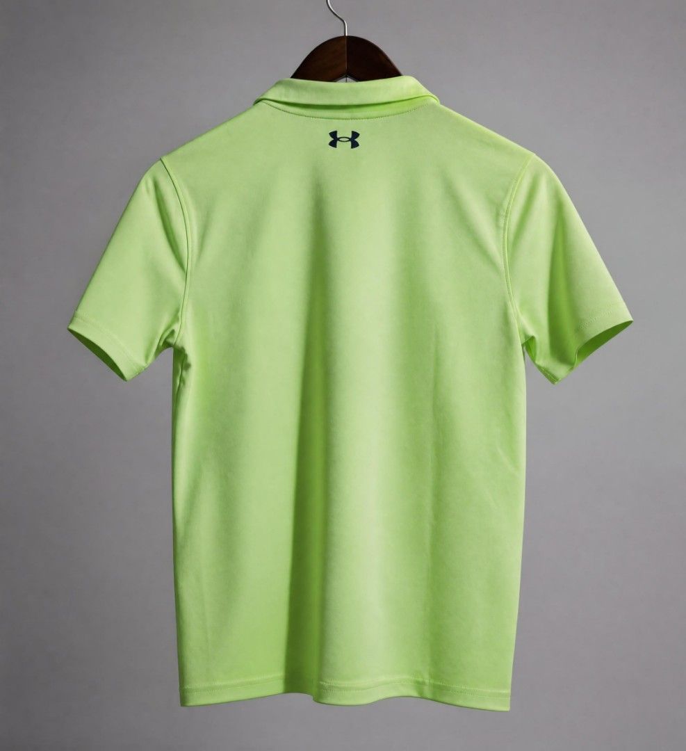 Under Armour Polo Shirt (Category: Babies & Kids Fashion) located in Bangued. Submitted by daysusagoodies (Listing ID 1460955163, Image 2). Description: UNDER ARMOUR YLG on the tag W17.5xL22 Best fit boys age 12-14 Has some minor stains PM for more photos.