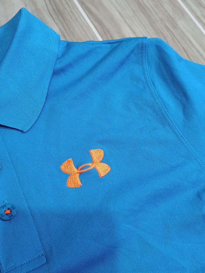 UNDER ARMOUR DRIFIT POLO SHIRT (freeshipping) (Category: Activewear) located in Quezon City. Submitted by gyl-stop (Listing ID 1463158978, Image 2). Description: free shipping 17 x 23.5 very good condi cr: 9.5/10 issue: black dirt stain sa gilid di halata.