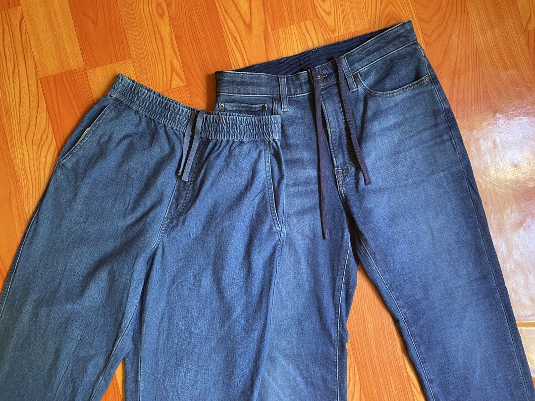 Uniqlo Jeans Pants Bundle (Category: Jeans) located in Cebu City. Submitted by monflor (Listing ID 1463220394, Image 2). Description: - Bundle of 2 Uniqlo pants - Includes dark wash denim jeans with drawstring waist - Includes light wash jogger pants with drawstring waist - Both pairs feature pockets - Ideal for casual everyday wear Size small 30 Good condition No issues Stretchable Price each 650 .