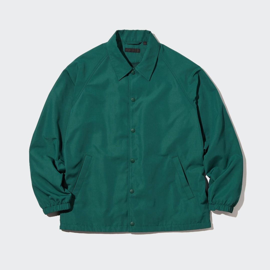 Uniqlo Men's Coach Jacket Green (Category: Coats, Jackets and Outerwear) located in Taguig. Submitted by citystargazer (Listing ID 1463247945, Image 2). Description: Size: Medium, W: 22.5" x L: 27.5" Color: 55 Green .