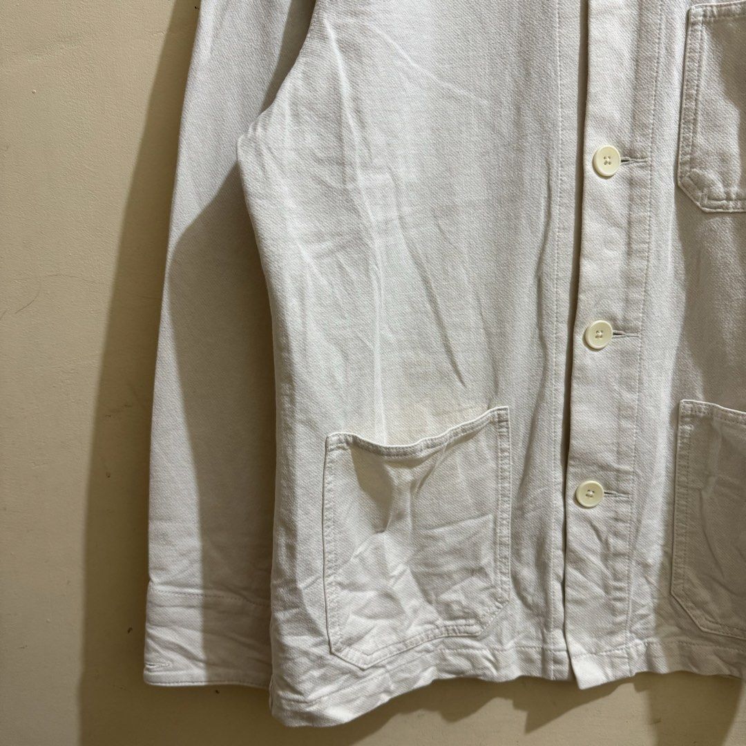 UNIQLO MEN’S JERSEY WORK JACKET (Category: Coats, Jackets and Outerwear) located in Manila. Submitted by thrifthing_121102 (Listing ID 1463152308, Image 3). Description: UNIQLO MEN’S JERSEY WORK JACKET •SIZE MEDIUM •WIDTH - 21” •LENGTH - 27.5” •EXCELLENT CONDITION •NO ISSUES ₱599 + SF ✅All items are in excellent to new condition. ✅Color may vary due to lighting. 📦J&T Express or Lalamove Shipping. 💸Gcash Payment. 📍Moonwalk, Paranaque City.