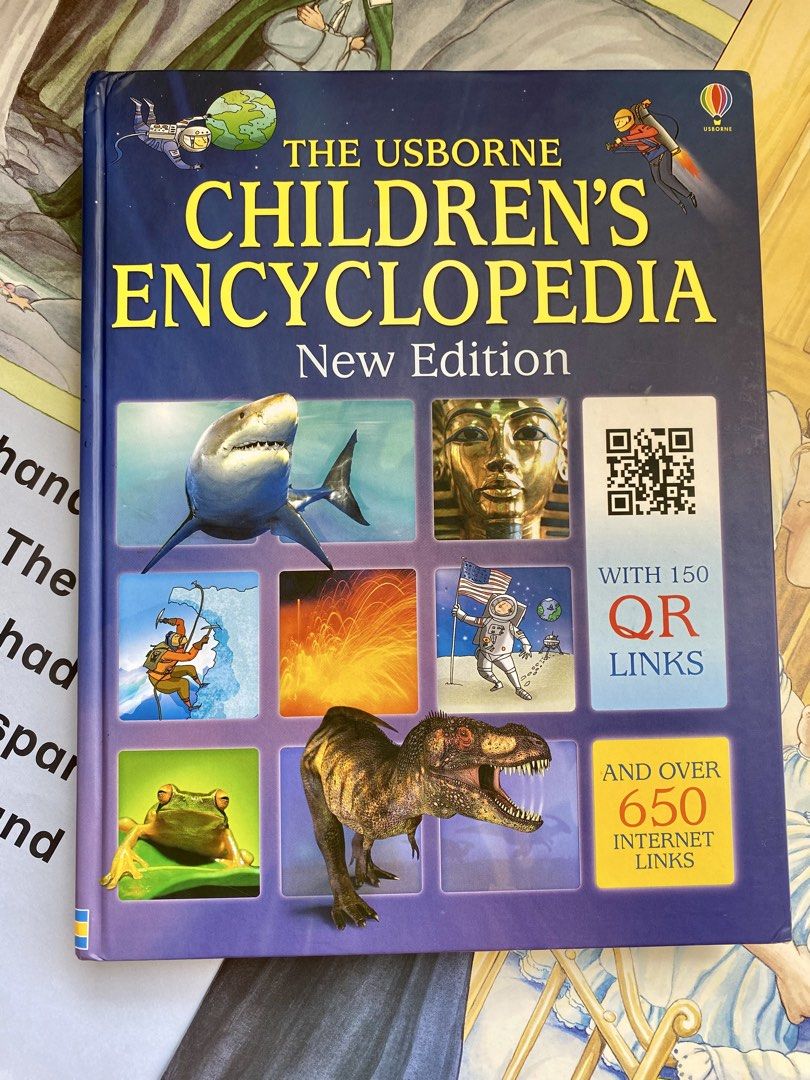 Usborne Children’s Encyclopedia (New Edition) (Category: Assessment Books) located in Bulacan. Submitted by stay.fab (Listing ID 1463224349, Image 1). Description: 📚Includes 150 QR links and over 650 internet links for interactive learning. 📚Covers science, history, nature, and geography with photos and diagrams. 📚Hardcover/ heavy (almost 2kg)/ Like new/ may dedication sa front page.