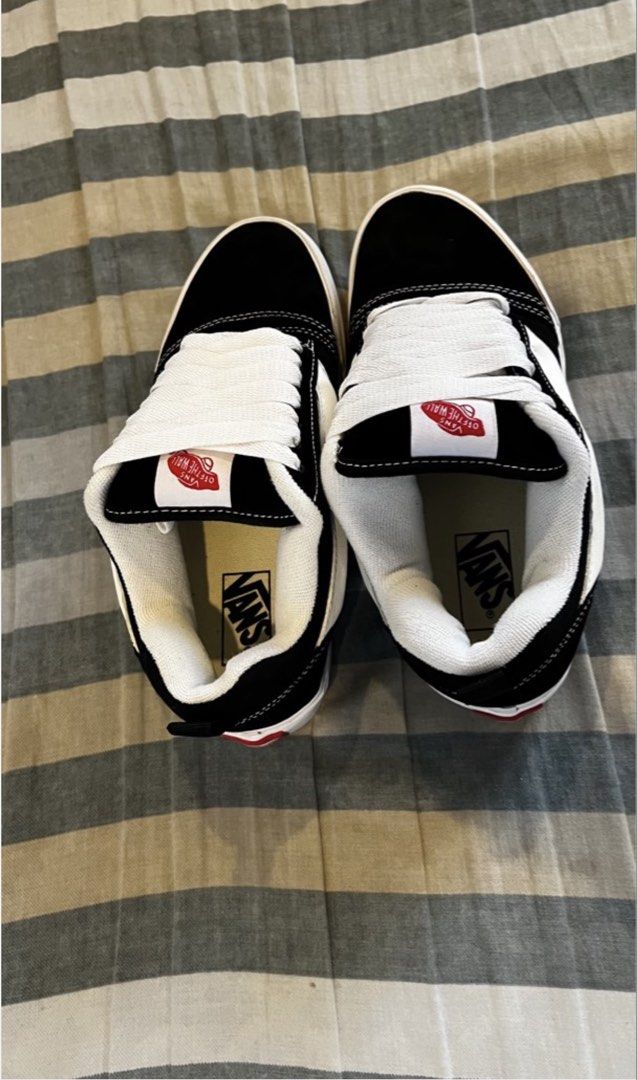 VANS Knu High Stack Skateboard Shoes (Category: Casual Shoes) located in Cebu City. Submitted by megumi.fushiguro (Listing ID 1463238430, Image 3). Description: rfs: decluttering not worn no issue good as brand new.