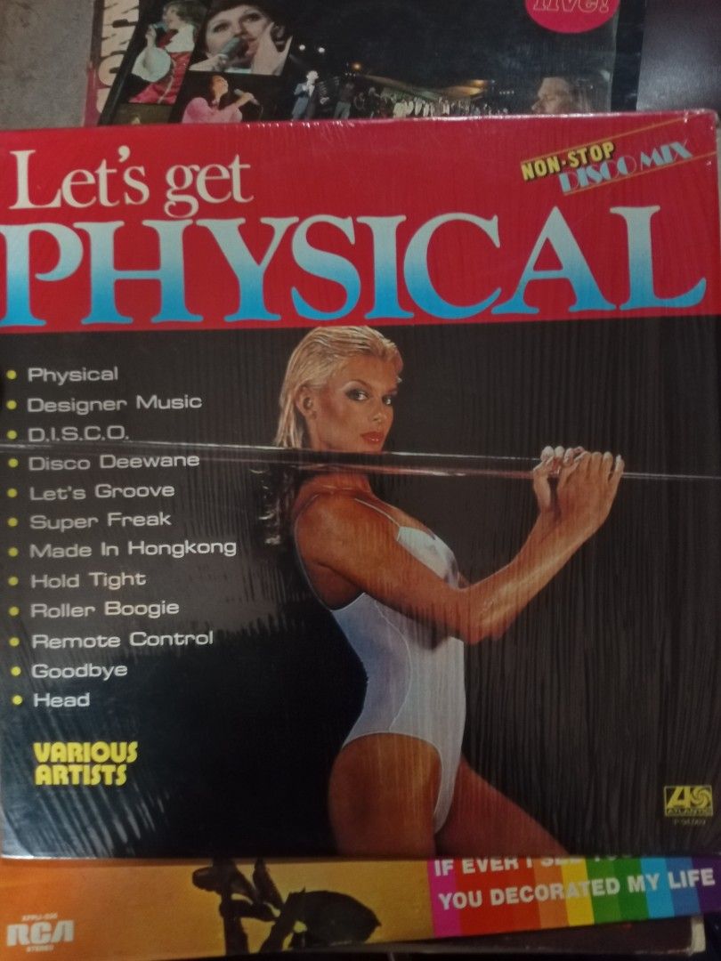Various Artists – Let's Get Physical (Non-Stop Disco Mix) (Category: Vinyls) located in Davao. Submitted by banana.pancake (Listing ID 1463305287, Image 1). Description: Tested, no issues Manufactured in the Philippines for WEA Records under license from WEA International, Inc., U.S.A. A Warner Communications Company Philippine copyrighted by WEA Records 1982.