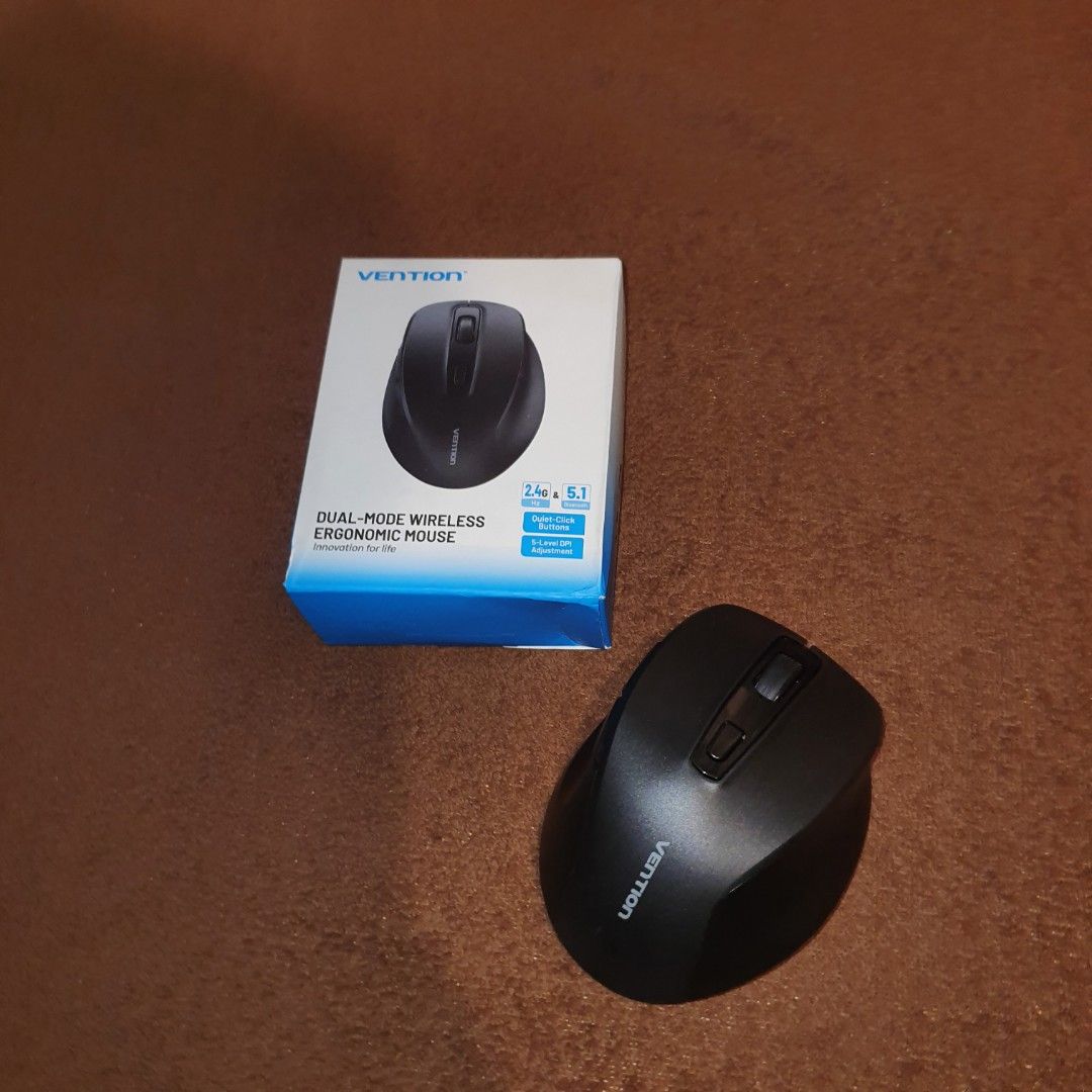 Vention mouse wireless ergonomic bluetooth and usb (Category: Gardening Tools & Ornaments) located in Pasig City. Submitted by thethinkers (Listing ID 1463234336, Image 2). Description: .