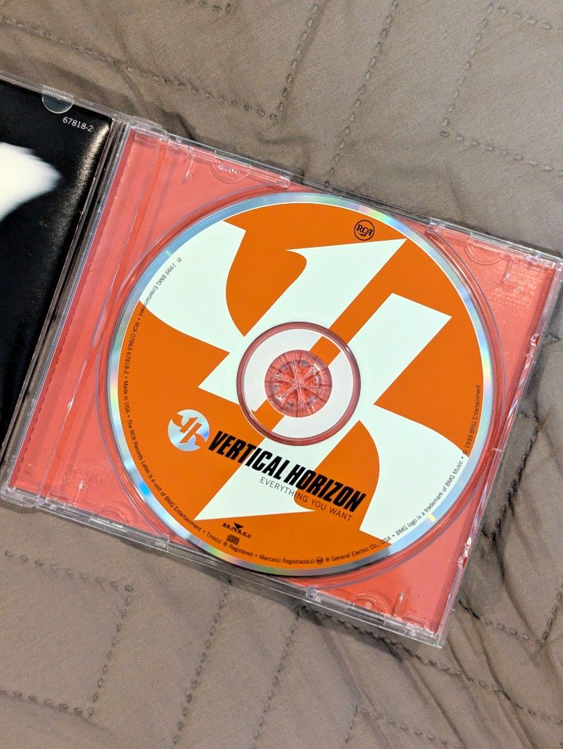 Vertical Horizon - Everything You Want CD (Category: CDs & DVDs) located in Manila. Submitted by dorkystuff (Listing ID 1463175369, Image 3). Description: VG++ Condition (Close to NM) US PRESSING ARTIST: VERTICAL HORIZON ALBUM: EVERYTHING YOU WANT GENRE: ALTERNATIVE ROCK feat. the hits You're A God, Send it Up, Best I Ever Had and Everything You Want.