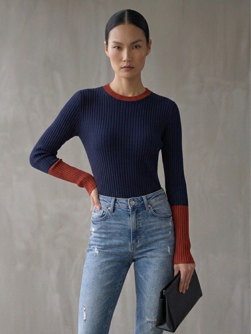 VICTORIA BECKHAM RIBBED KNIT TOP (Category: Others Tops) located in Pasig City. Submitted by vetementsdemanila (Listing ID 1463228939, Image 1). Description: VICTORIA BECKHAM RIBBED KNIT TOP New without tags Size: XS Bust: 15 inches Length: 26 inches P1880 PLUS SHIPPING.