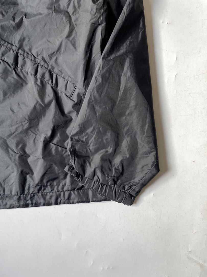 Vintage 1990s Fragments GoodEnough Black nylon jacket (Category: Coats, Jackets and Outerwear) located in Baguio. Submitted by chronicles_cache (Listing ID 1463268499, Image 2). Description: Condition: Great Size tagged: XL Width: 26 Length: 30 Shoulder: 20.5 Sleeve: 27.