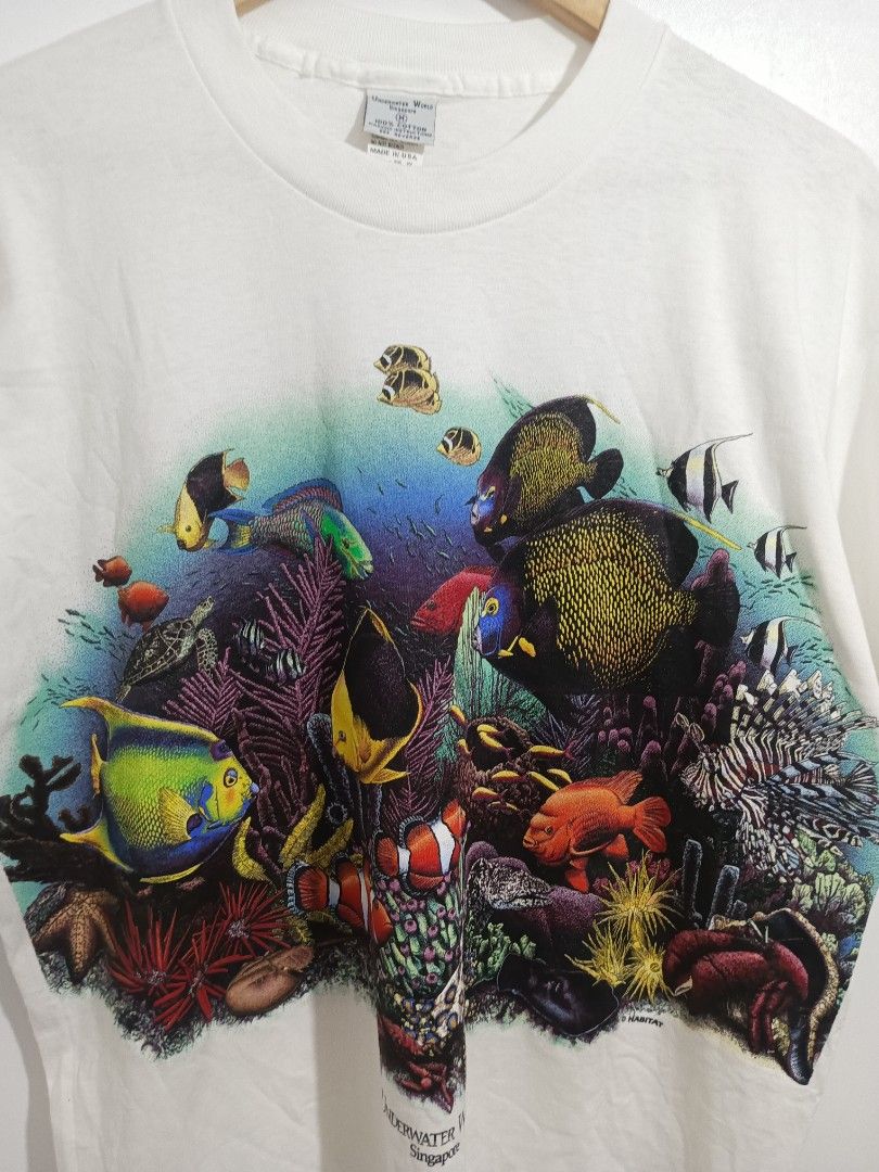 Vintage 90s Habitat (Category: Tshirts & Polo Shirts ) located in General Santos City (Dadiangas). Submitted by silvervintage77 (Listing ID 1463239495, Image 2). Description: Vintage 90s Habitat like new 10/10 color rate Dimes 22x30 Single stitch Like new Vintage.