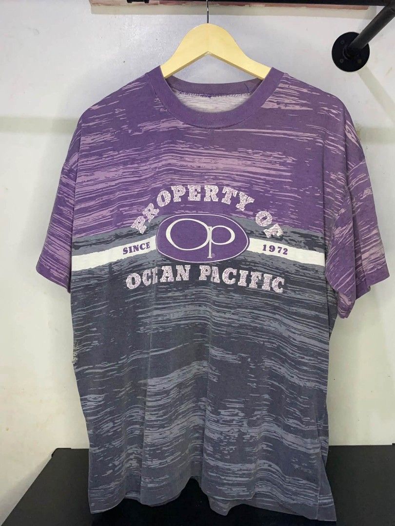 Vintage 90s Ocean Pacific Surf Tee (Category: Tshirts & Polo Shirts ) located in Cabuyao City. Submitted by junkthreads.finds (Listing ID 1463253194, Image 1). Description: Vintage Ocean Pacific Surf Tee Tag: Missing Dimes: 23x27.5 Issue(s): Holes Color may vary due to lightning..