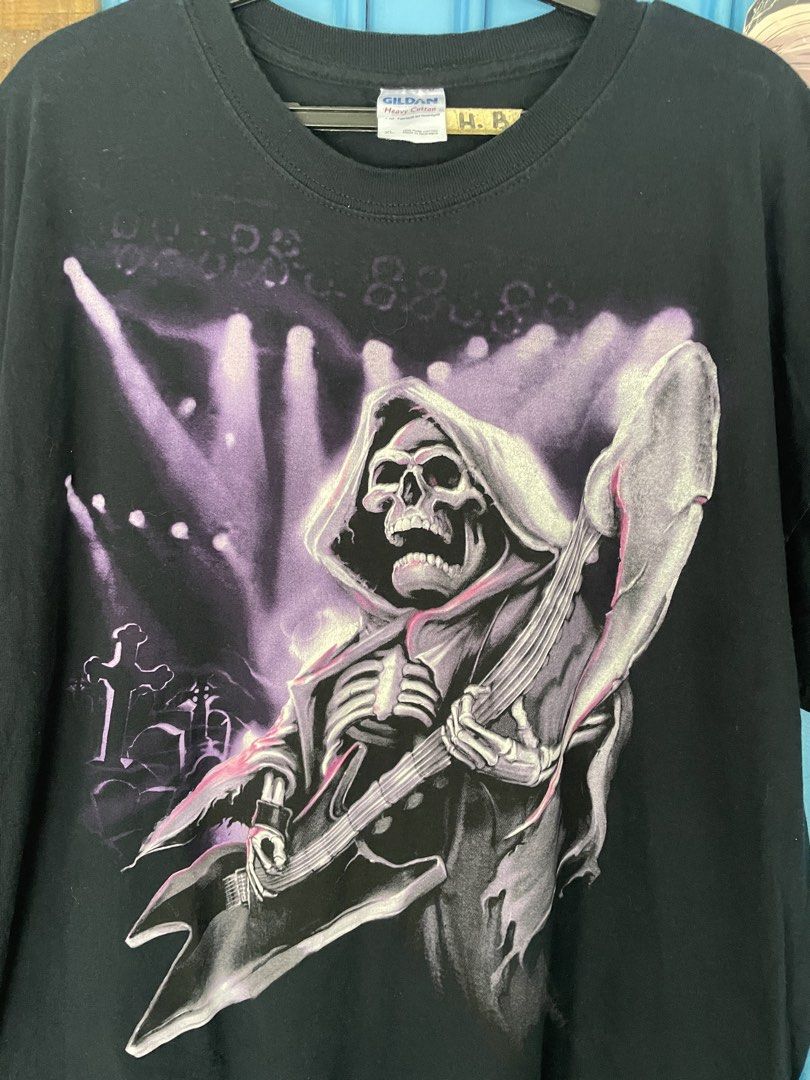 Vintage Gildan Grim Reaper 90’s Tee (Category: Tshirts & Polo Shirts ) located in Manila. Submitted by bhelle28.moon (Listing ID 1463152826, Image 3). Description: For Sale‼️ Imported Package from San Francisco Calii Goods Quality Vintage Delivery, Lalamove/JnT.