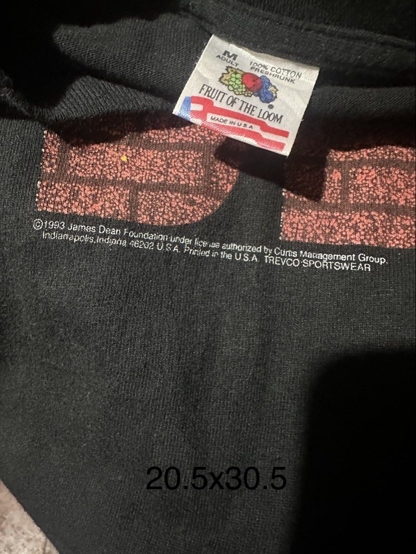 Vintage James Dean “Rebel” Tee (Category: Tshirts & Polo Shirts ) located in Manila. Submitted by got_loots (Listing ID 1463248201, Image 2). Description: WTS❗️❗️❗️ Vintage James Dean “Rebel” Tee SSATW/Dated 1993 Medium on FOTL Tag Dimes: 20.5x30.5 ₱3,500 Only .