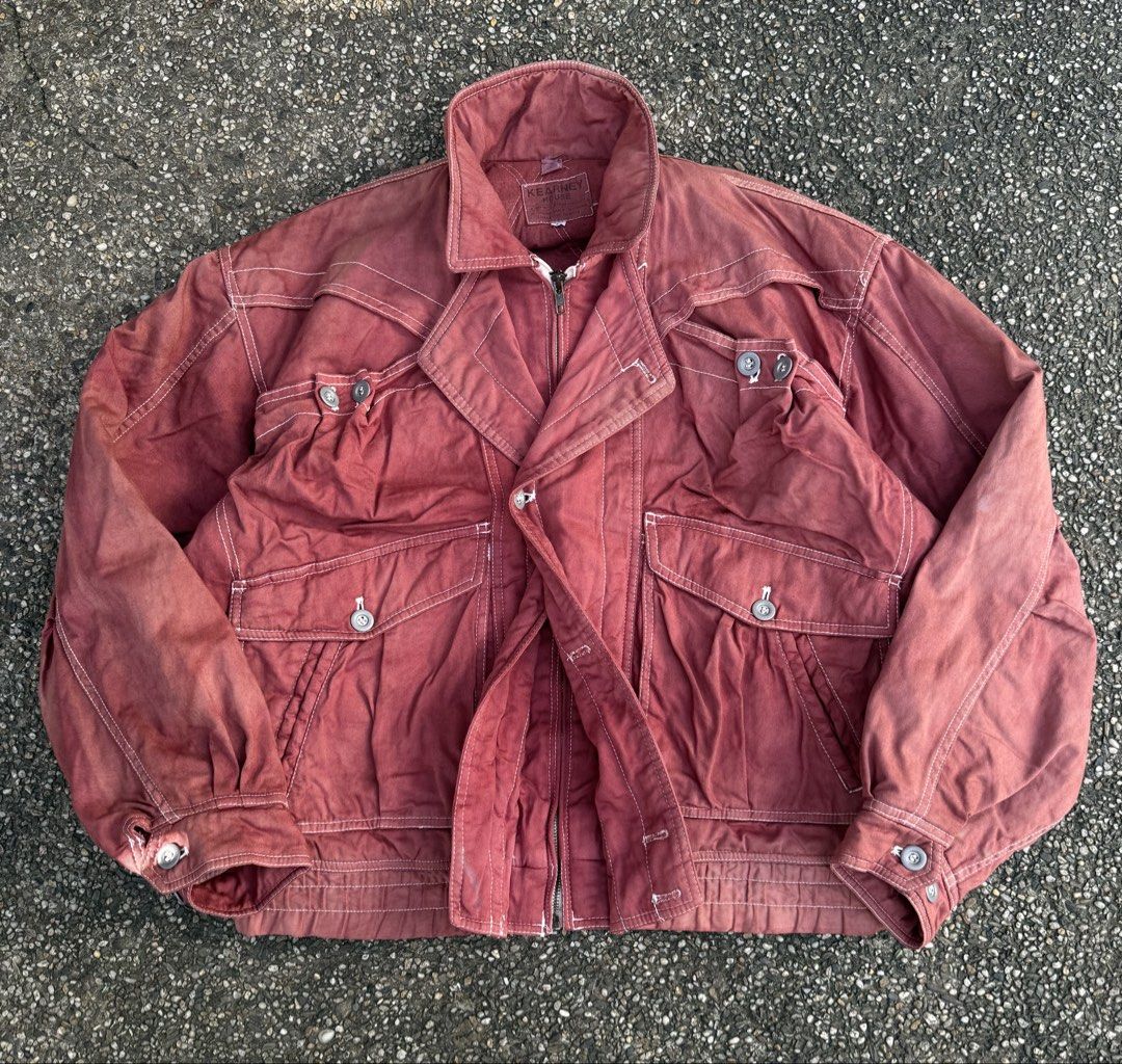 Vintage Kearney House Garment-dyed Multipocket Bomber (Category: Coats, Jackets and Outerwear) located in Quezon City. Submitted by though.bare (Listing ID 1463233640, Image 1). Description: Fits on L up to XL for Men In good, worn condition. Width : 26" Length : 25.5" Sleeve : 22" Shoulder : 22" No when-worns. Listings not marked sold/reserved are available. These are preloved/used items, manage expectations. Visit my profile for more!.