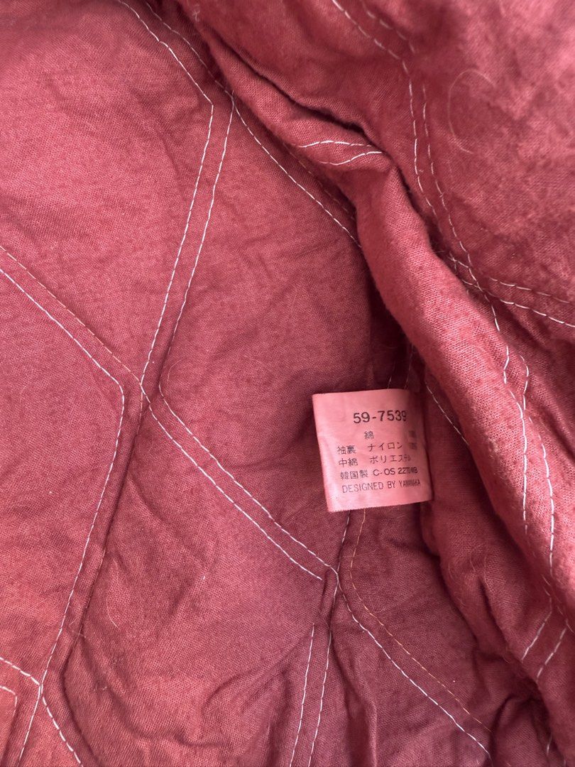 Vintage Kearney House Garment-dyed Multipocket Bomber (Category: Coats, Jackets and Outerwear) located in Quezon City. Submitted by though.bare (Listing ID 1463233640, Image 3). Description: Fits on L up to XL for Men In good, worn condition. Width : 26" Length : 25.5" Sleeve : 22" Shoulder : 22" No when-worns. Listings not marked sold/reserved are available. These are preloved/used items, manage expectations. Visit my profile for more!.