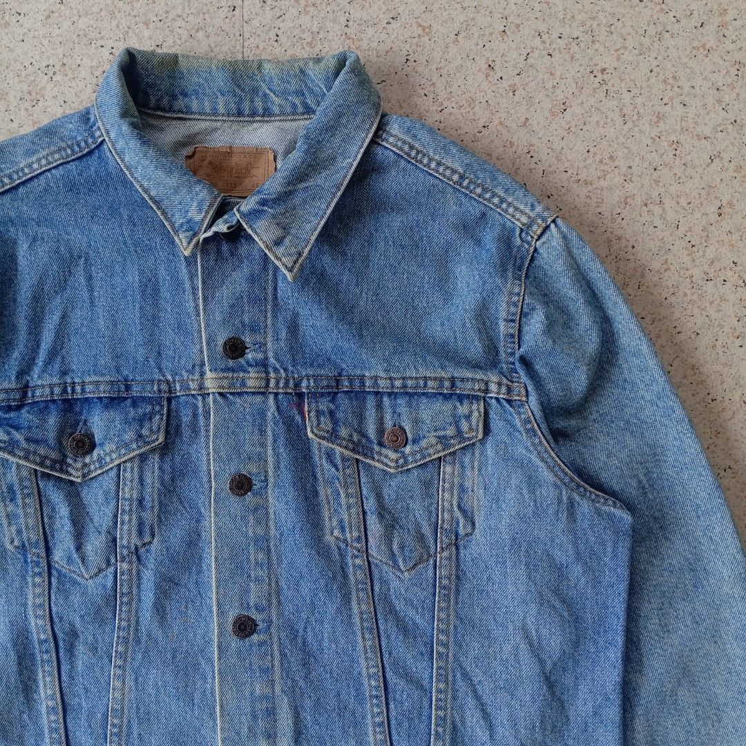 Vintage Levi's Denim Jacket (Category: Coats, Jackets and Outerwear) located in Maramag. Submitted by kenthrift_ (Listing ID 1463253328, Image 2). Description: Vintage Levi's Denim Jacket •Good condition •Size On Tag: 46 •Measurements: Width 23 & Length 25 •Issue: Sign of usage.