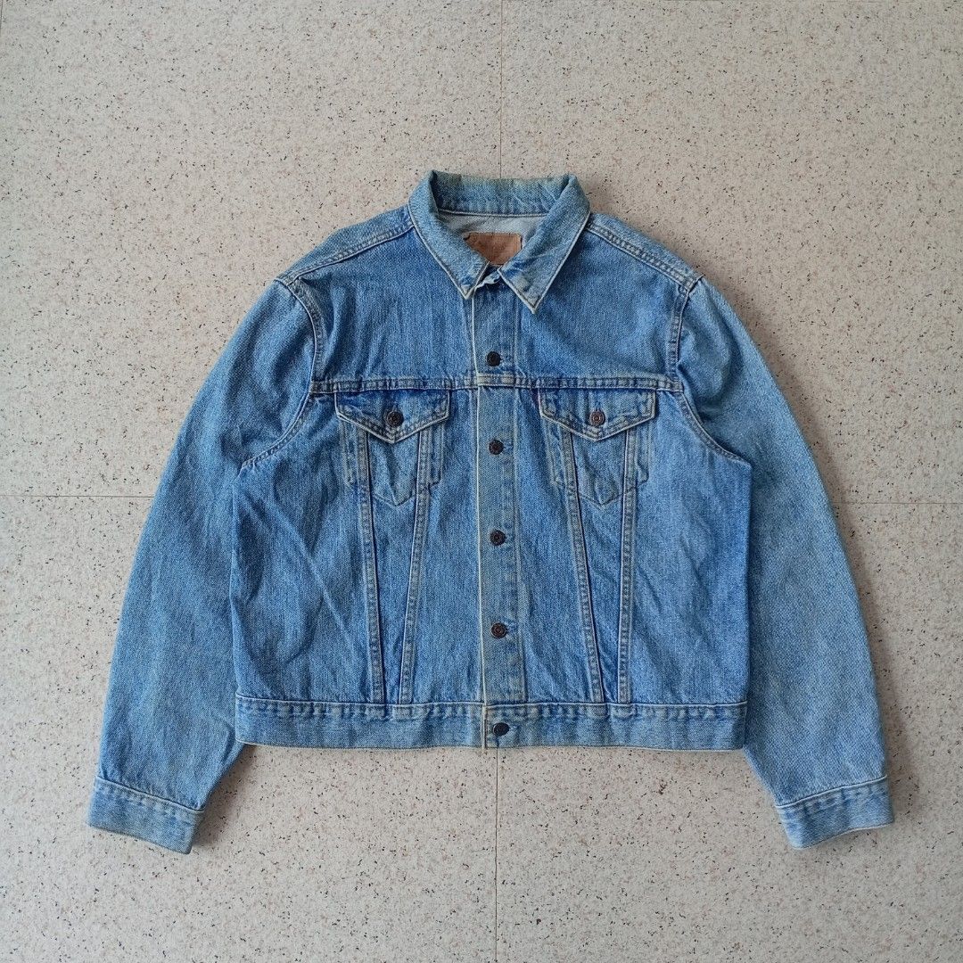 Vintage Levi's Denim Jacket (Category: Coats, Jackets and Outerwear) located in Maramag. Submitted by kenthrift_ (Listing ID 1463253328, Image 1). Description: Vintage Levi's Denim Jacket •Good condition •Size On Tag: 46 •Measurements: Width 23 & Length 25 •Issue: Sign of usage.