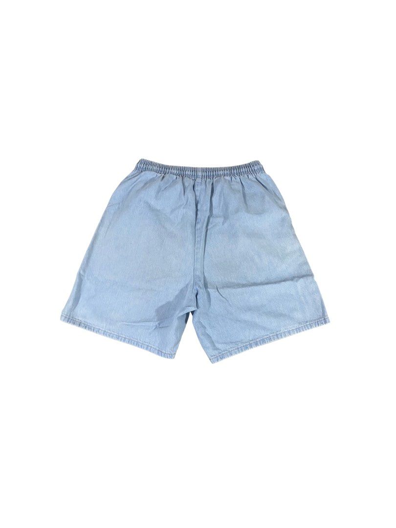 Vintage Light Blue Washed Jorts (Category: Shorts) located in Los Banos. Submitted by adothrift (Listing ID 1463220264, Image 2). Description: Vintage Light Blue Washed Jorts Waistline - 28-30 Length - 20 Leg Opening - 12.