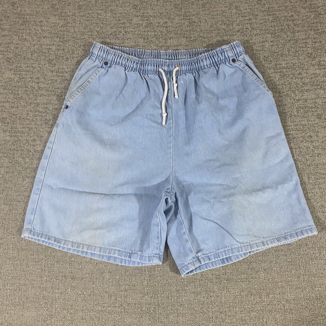 Vintage Light Blue Washed Jorts (Category: Shorts) located in Los Banos. Submitted by adothrift (Listing ID 1463220264, Image 3). Description: Vintage Light Blue Washed Jorts Waistline - 28-30 Length - 20 Leg Opening - 12.
