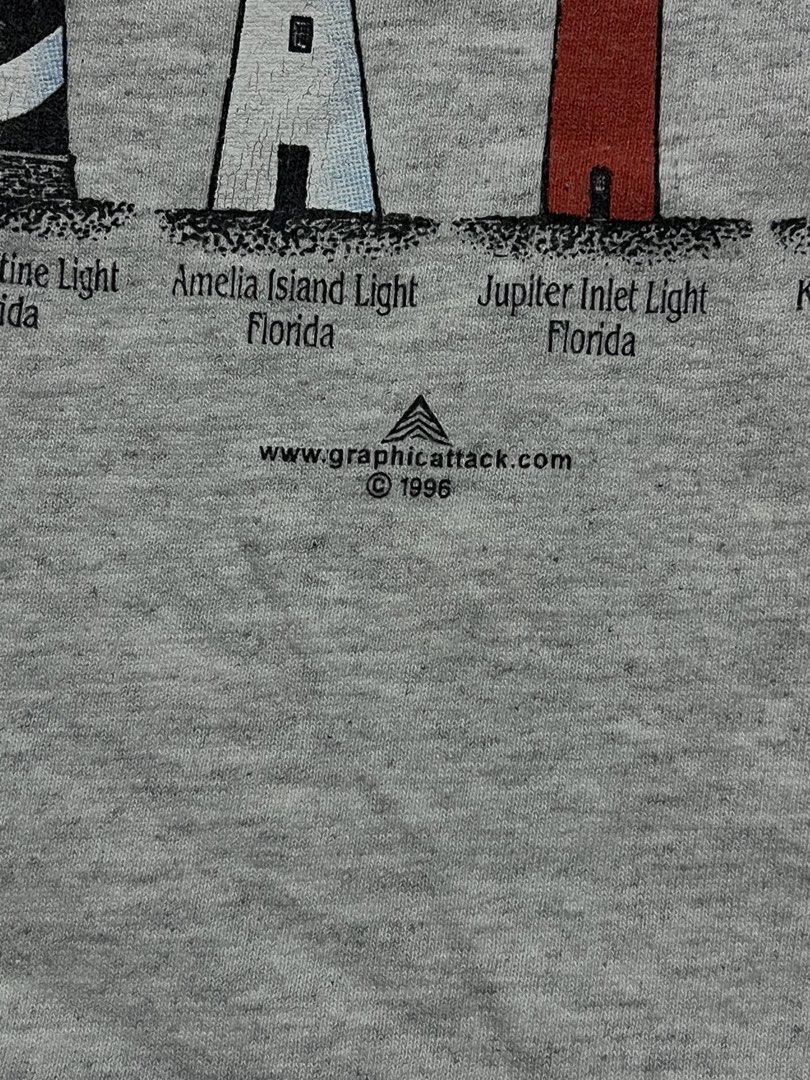 Vintage Light houses 1996 (Category: Tshirts & Polo Shirts ) located in Manila. Submitted by ichann.lrdzbl (Listing ID 1463147220, Image 3). Description: 🏷️PRICE: 300 (Mine basis) 📐DIMENSION Width: 20 Length: 28 Size on tag: Medium 👖DETAILS Issue: Need Wash, Condition Rate: 9/10 Color Rate: 9/10 .