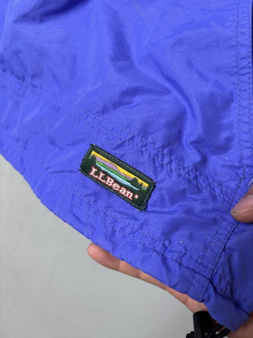 Vintage LL Bean Half Zip Kangaroo Windbreaker Jacket (Category: Coats, Jackets and Outerwear) located in Mandaluyong City. Submitted by fellas_ph (Listing ID 1463223091, Image 2). Description: Excellent condition Paint stain at the back Size M-L Boxy 23" Width 26" Length.