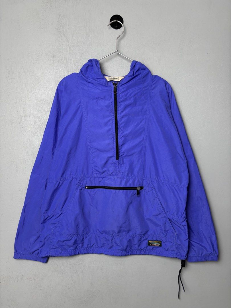 Vintage LL Bean Half Zip Kangaroo Windbreaker Jacket (Category: Coats, Jackets and Outerwear) located in Mandaluyong City. Submitted by fellas_ph (Listing ID 1463223091, Image 1). Description: Excellent condition Paint stain at the back Size M-L Boxy 23" Width 26" Length.