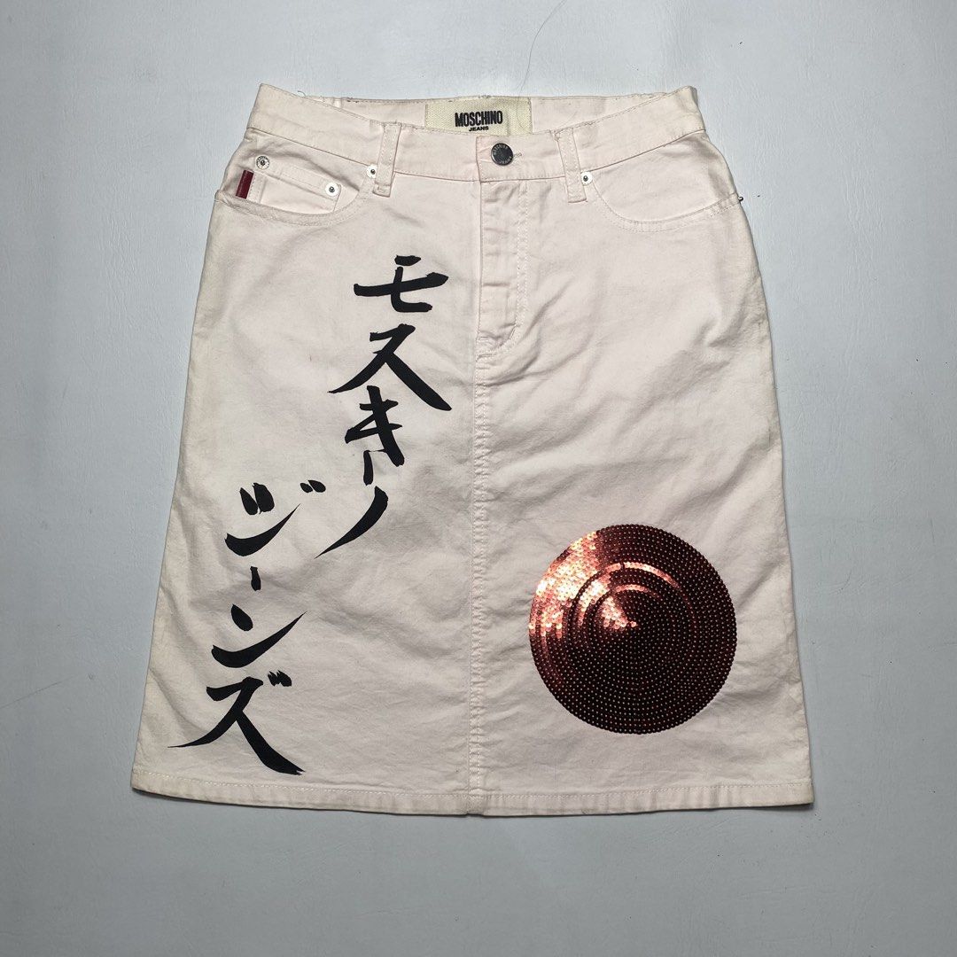 VINTAGE MOSCHINO SKIRT (Category: Luxury Apparel) located in Manila. Submitted by valuable_rags (Listing ID 1463126659, Image 1). Description: VINTAGE MOSCHINO SKIRT CONDITION : EXCELLENT SIZE : 38 DIMENSION: W27 x L19.5 ISSUE: NONE .