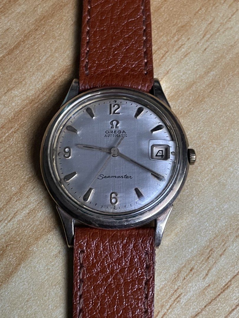 Vintage Omega Seamaster (Category: Men's Watches) located in Taguig. Submitted by tester1x (Listing ID 1463215968, Image 2). Description: Secondhand Used Watch Vintage Omega Seamaster Swiss Made Automatic 560 Re DIAL w/ Date Window Gold Tone Front Case Stainless Steel Back Case 33mm Replacement Strap, Buckle.