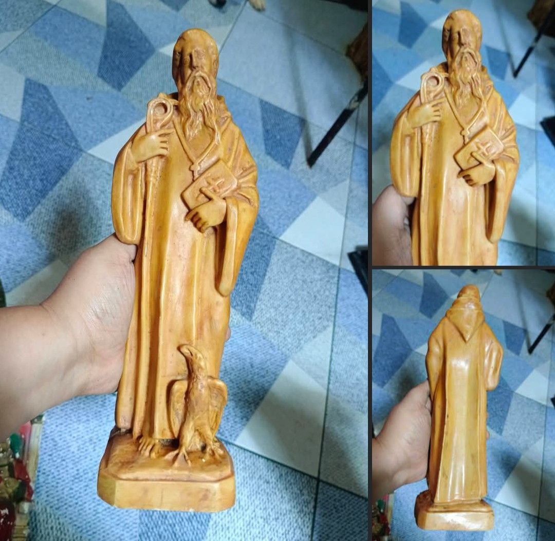 Vintage Saint Benedict (Category: Everything Else Others) located in Mandaluyong City. Submitted by theforgottentreasures (Listing ID 1463321464, Image 1). Description: 1800 pesos! 📌 Vintage Saint Benedict 12 inches made of resin what you see is what you get.