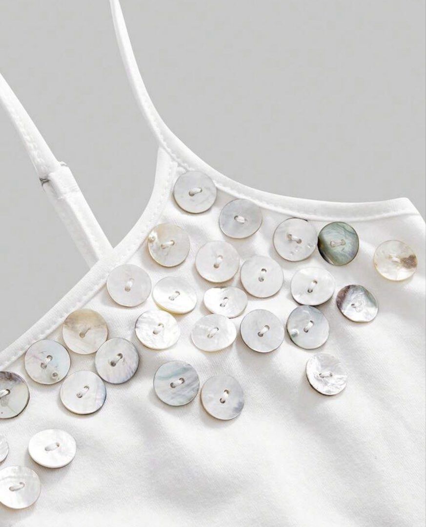 Vintage shell camisole (Category: Sleeveless) located in Caloocan City. Submitted by 2ndfash (Listing ID 1463153736, Image 3). Description: Small on tag.